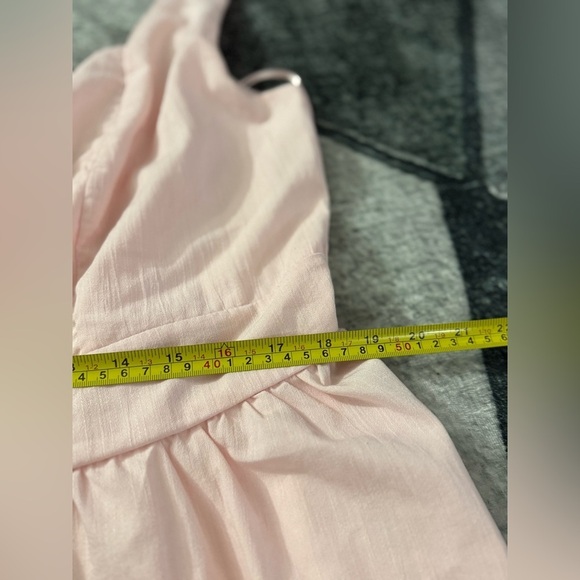 Women Dress Blue Rain Francesca’s Light Pink Textured Top Size 1X - Picture 8 of 13